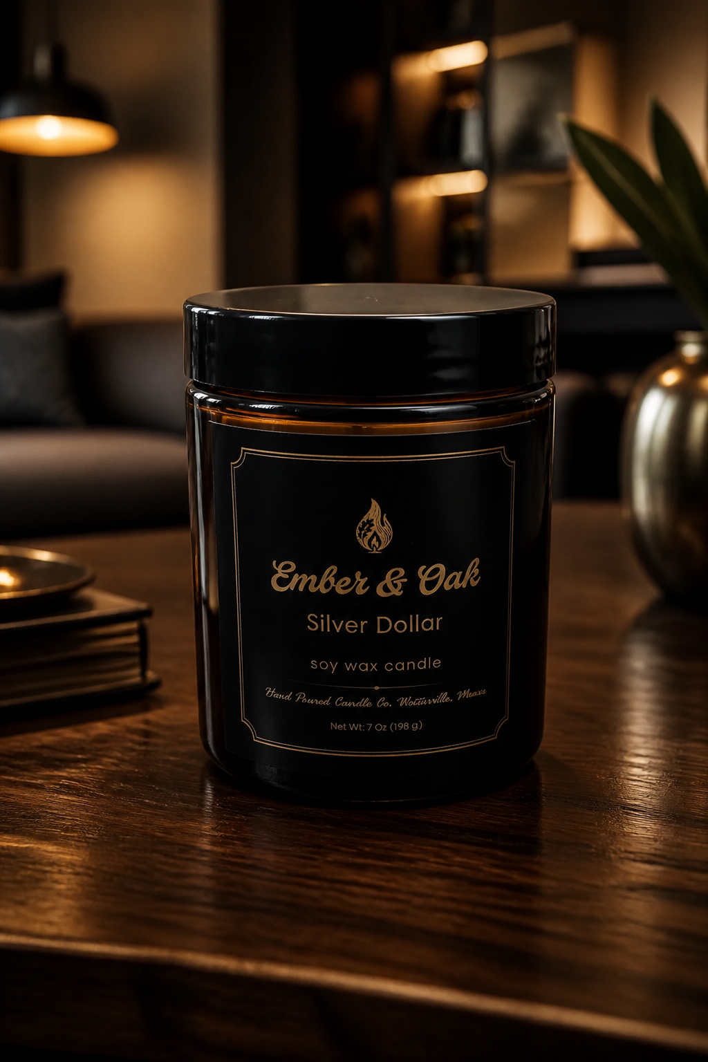 Small Batch Soy Candle 9oz - Amber Jar