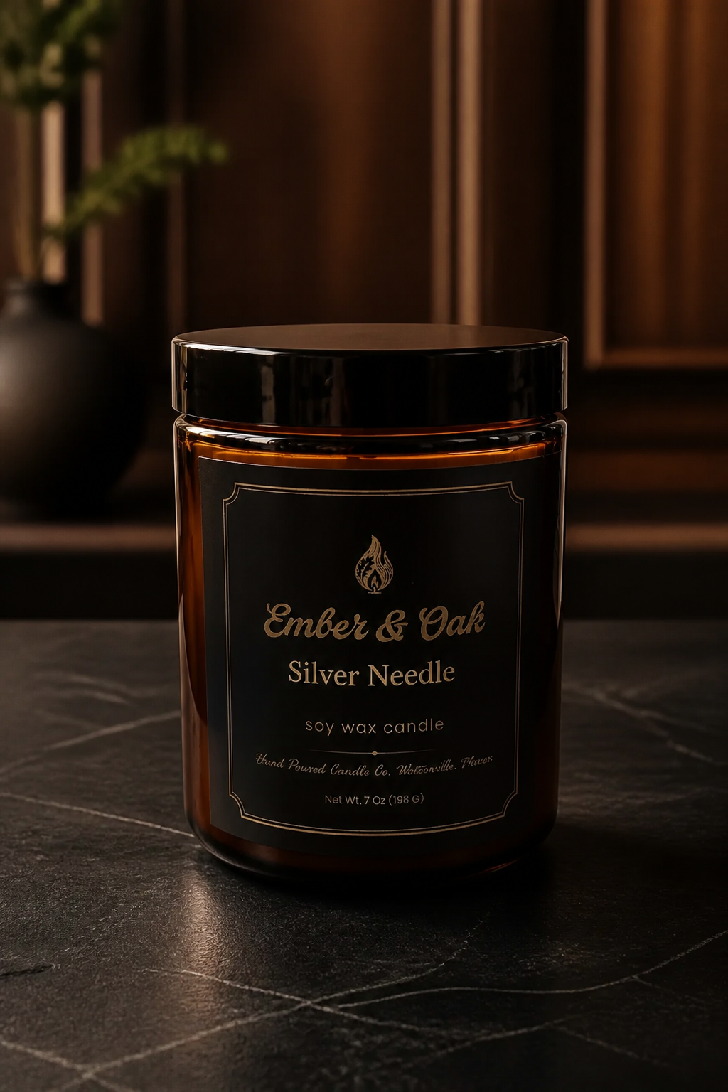 Small Batch Soy Candle 9oz - Amber Jar